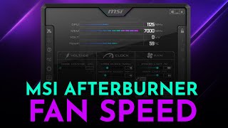MSI Afterburner speed control not working? | MSI Afterburner fan control