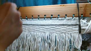 Three Strand Twining Top Black Border, Rigid Weft Twining
