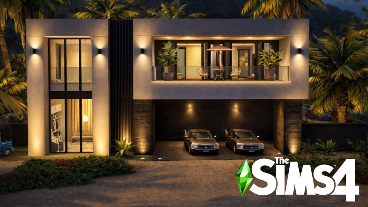 Строю Дорогой Современный Дом в Симс 4 без модов | Строительство Дома в Сулани