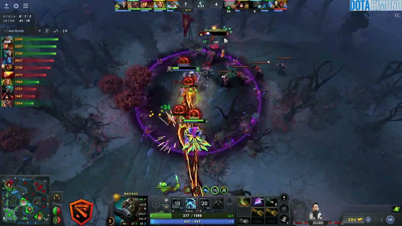 7.38B Ammar "ATF" Magnus Offlane -  Team Falcons vs Nigma Galaxy Dota 2 (Gameplay no commentary)