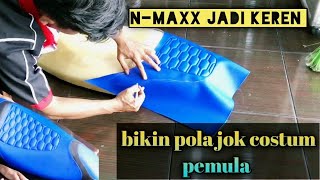 full how to make a custom seat pattern for beginners #tutorial #motorcycle seat #youtuberpadang