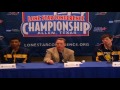 Texas A&M-Commerce press conference at LSC Men's Basketball Championship