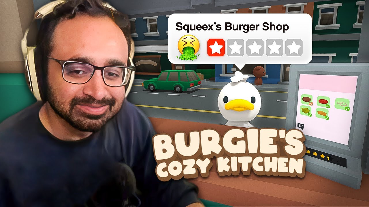 Squeex's chatters troll his new restaurant (Squeex plays Burgie's Cozy Kitchen)