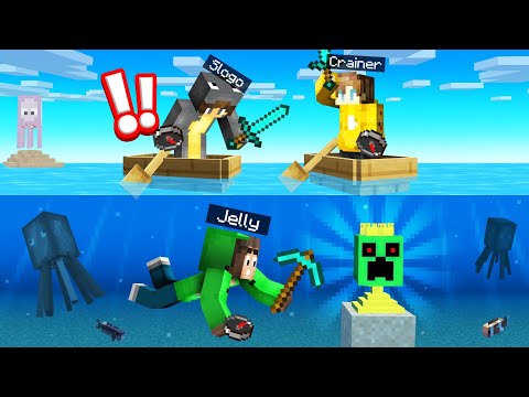 Minecraft SPEEDRUNNER vs. HUNTERS On WATER!