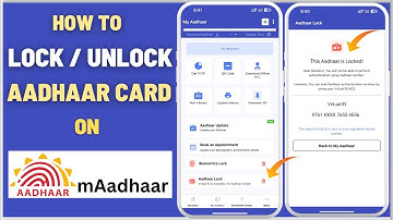 How To Lock/Unlock Aadhaar Card On MAadhaar App | Protect Your Aadhaar Card