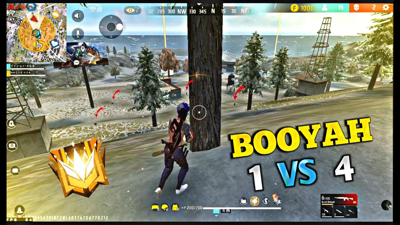 Free Fire BR Ranked Match Gameplay 🎮 | 1 VS 4 - YouTube
