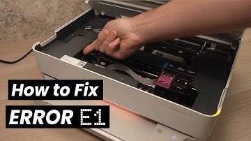 How to Fix ERROR E1 on HP Envy 6000 Series Printer (6452e , 6455e, 6400e, 6000 Pro.. )