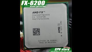 AMD FX 6200 AM3+ 3 8GHz8MB125W Six Core CPU processor FX serial pieces FX 6200 working 100% Free Sh