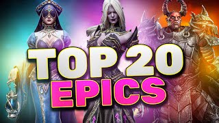 Top 20 EPIC Heroes in Watcher of Realms 2024