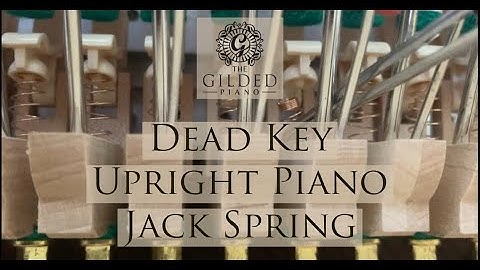 Fixing a dead key on an upright piano: Jack Spring