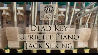 Fixing a dead key on an upright piano: Jack Spring