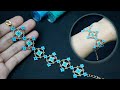 Lace beaded bracelet. How to make bracelet with only seed beads. Jewelry making