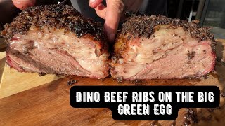 Dino beef ribs smoked to Perfection Texas style on the Big Green Egg by dark side of the grill 475 views 3 months ago 6 minutes, 48 seconds