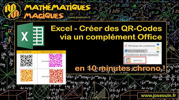 Excel - Créer des QR-Codes via un complément Office