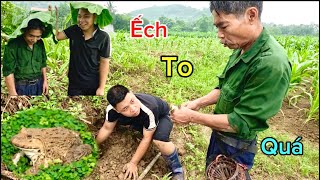 Lần Đầu Trải Nghiệm Đi Đào Ếch Đồng Cùng Bác Thông Và Kết Quả Không Ngờ Tới | HUY ANH TV