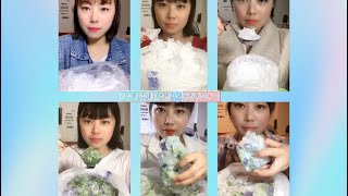 Crushed Ice  Hard Ice  Ice In Plastic Bag  Ice Eating Asmr  Satisfying Crunches