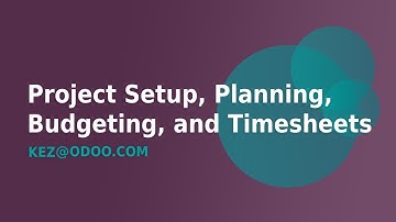 Project Setup, Service Products, Planning, Budgeting, and Timesheets in Odoo 16