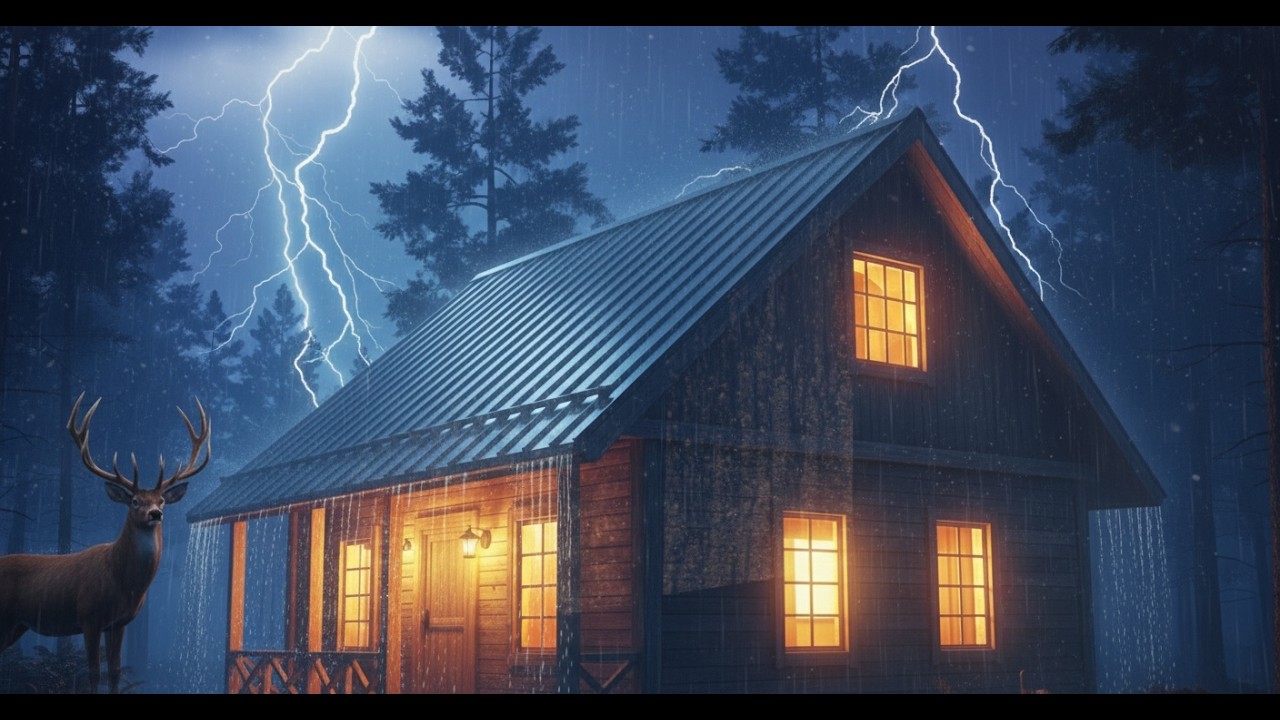 Cozy Sound of Rain │ Relax │ White Noise │ Insomnia │ Quiet Rainfall Ambience for Cozy Evenings