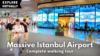 [4K]  Istanbul airport walking tour | Istanbul Huge Airport Terminal | Departures Terminal |