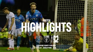 Stockport County Vs MK Dons - Match Highlights - 23.03.24