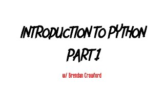 Python Ep  1   Hello, World!
