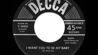 Watch Louis Jordan I Want You To Be My Baby video