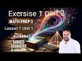 exercise 1 lesson 1 part 2 prep 3 first term