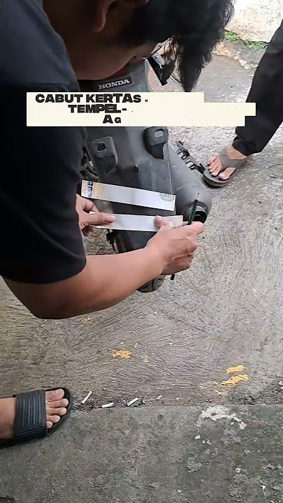 CARA MENGGESEK NOMER RANGKA DAN MESIN MOTOR #motor #gesek #pajak #mesin #rangka #fyp #viral
