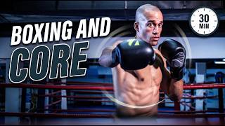 30-Min Shadow Boxing Core workout | Intense Calorie burn ( Shredded core and shoulders )