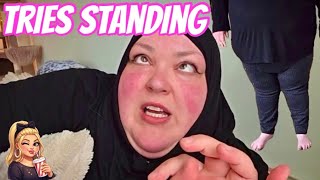 Foodie beauty proves she can shower without a chair | livestream recap