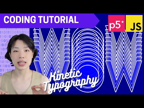 p5.js Coding Tutorial | Intro to OpenType.js (Kinetic Typography)