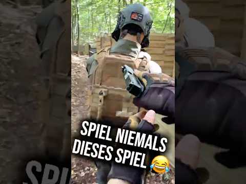 Das wollte ich schon immer mal im Airsoft Spielen 😂 #airsoft #airsoftshorts #shorts