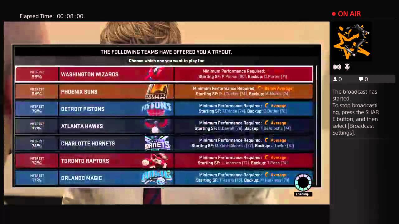 NBA2K15 my career gameplay EP:1 creation of Marcus Rivera/NBA tryout