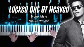 Bruno Mars - Locked Out Of Heaven | 4 HANDS Piano Cover by Pianella Piano (PIANO BEAT)