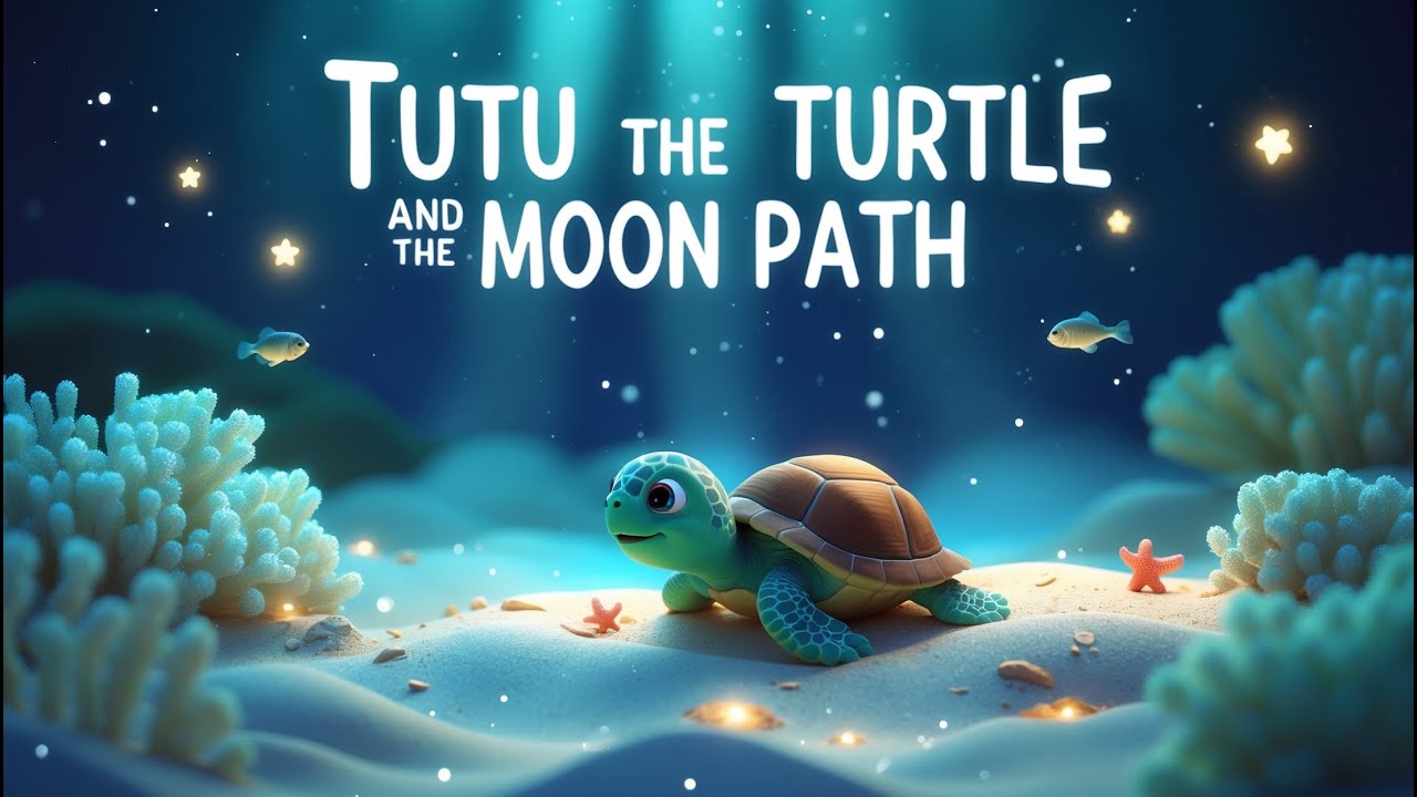 Tutu the Turtle and the Magical Moon Path 🌙🐢 | Bedtime Story for Kids