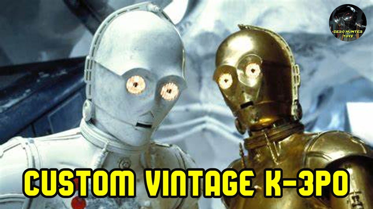 MAQUETTE STAR WARS vintage droid robot c3po Z 6po