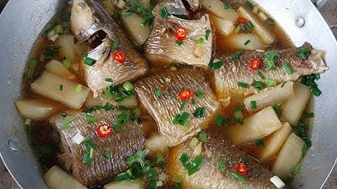 Món Ăn Ngon - CÁ ĐỐI KHO CỦ CẢI @hongngavlog676