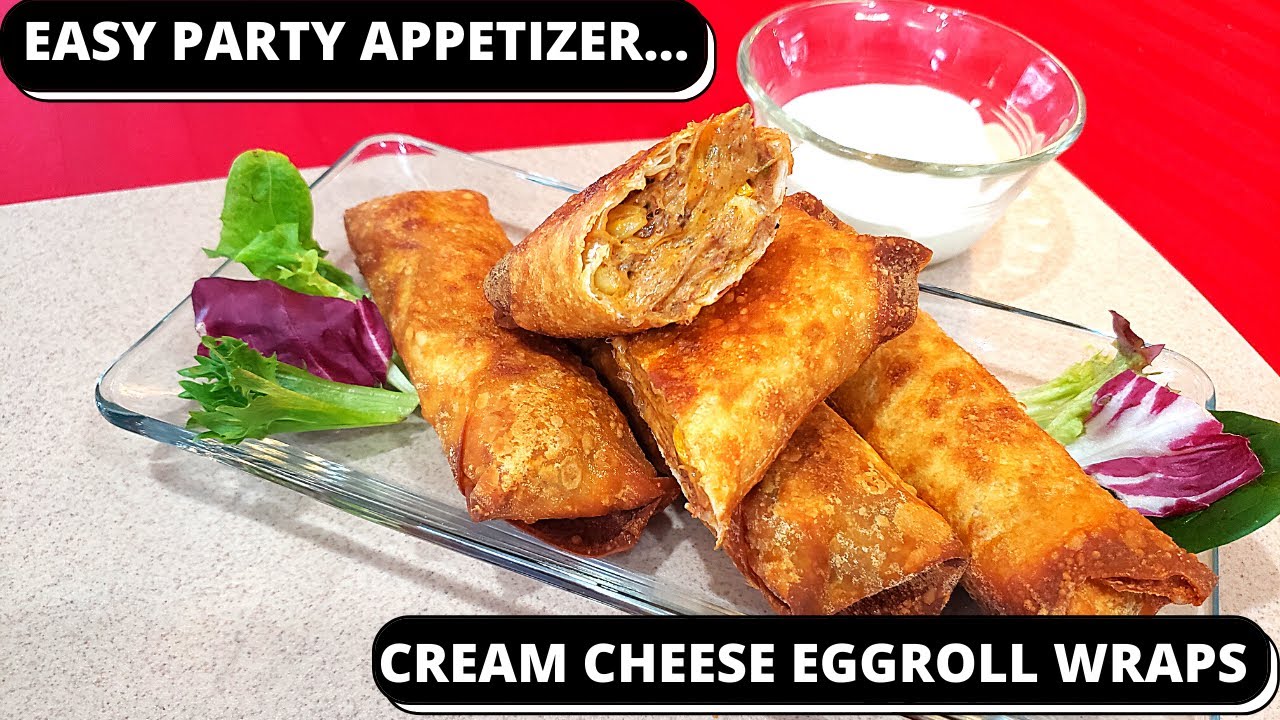 Easy Party Appetizer...Cream Cheese Egg Roll Wraps YouTube