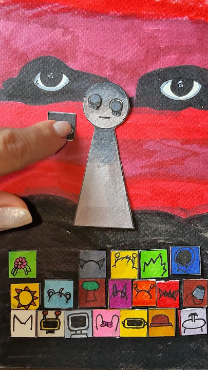 I Make Game Sprunki Incredibox on Paper🔥✨ #short #shorts #sprunki #incredibox #game #paper