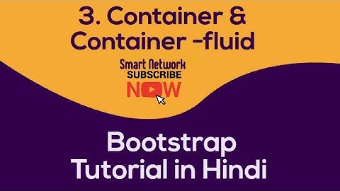 3.Containers in Bootstrap ||Bootstrap 5 Tutorial in Hindi