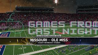 Missouri Tigers vs Ole Miss Rebels 2026 College Football Season Week 7