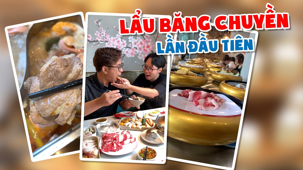 Lẩu Băng Chuyền Lew Lần Đầu Tiên | Lew Lew Đói Khum? - youtube