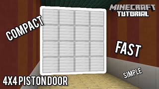 4x4 Piston Door | Minecraft 1.20 Redstone Tutorial