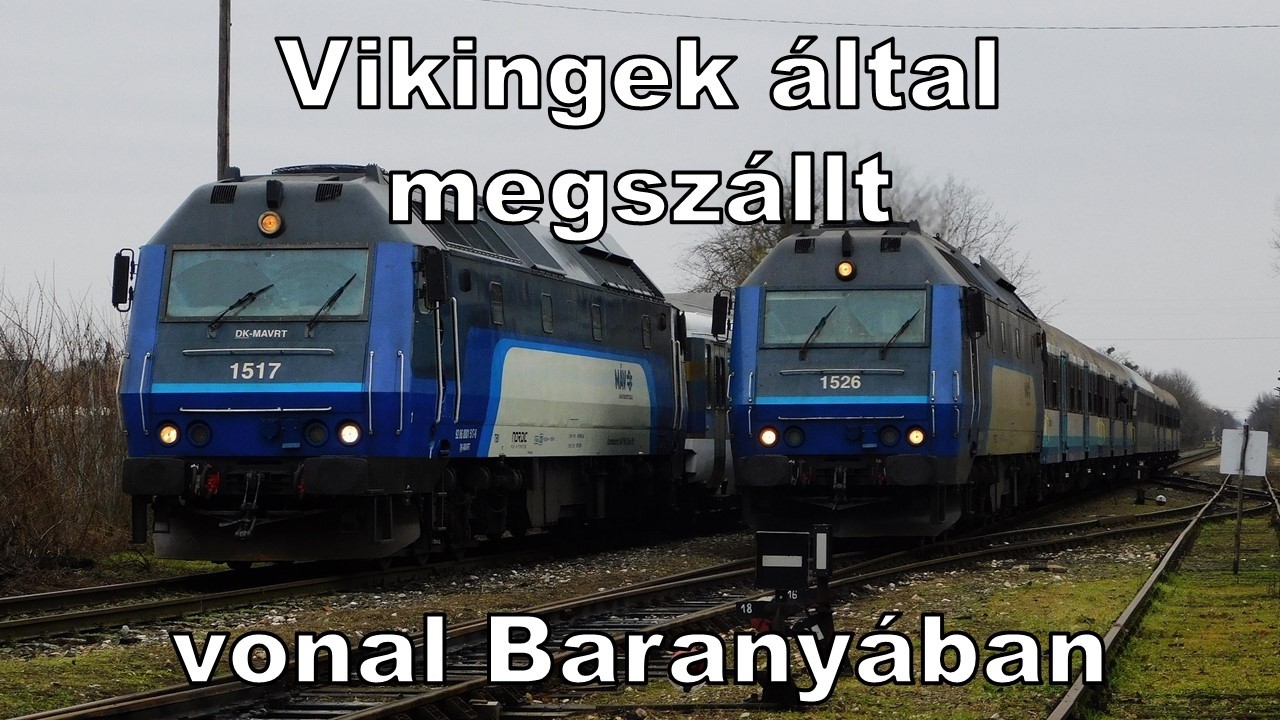 Vikingek birodalma lett Mohács! Busó sebesvonatok a 65-ös vonalon Pécs és Mohács között (2026)