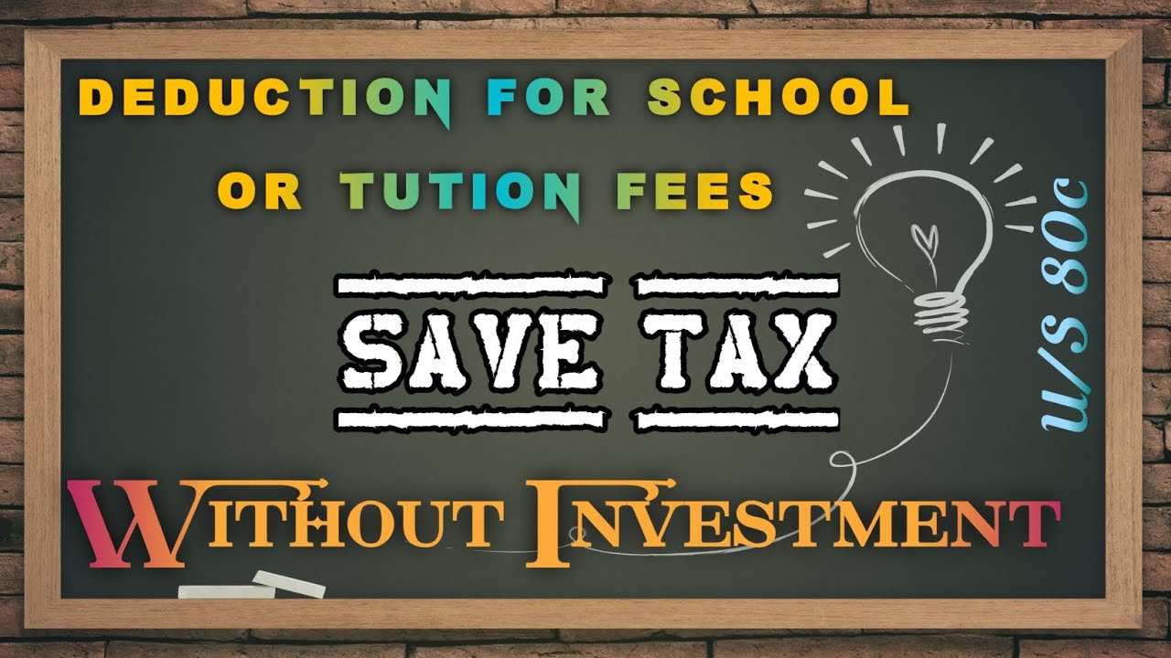 Income tax deduction on tution or school fees #incometax #section80c # ...
