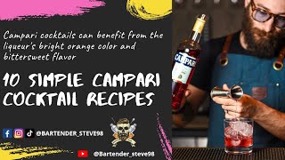 How to make Campari Cocktail | 10 Easy Campari Cocktail Recipes screenshot 3