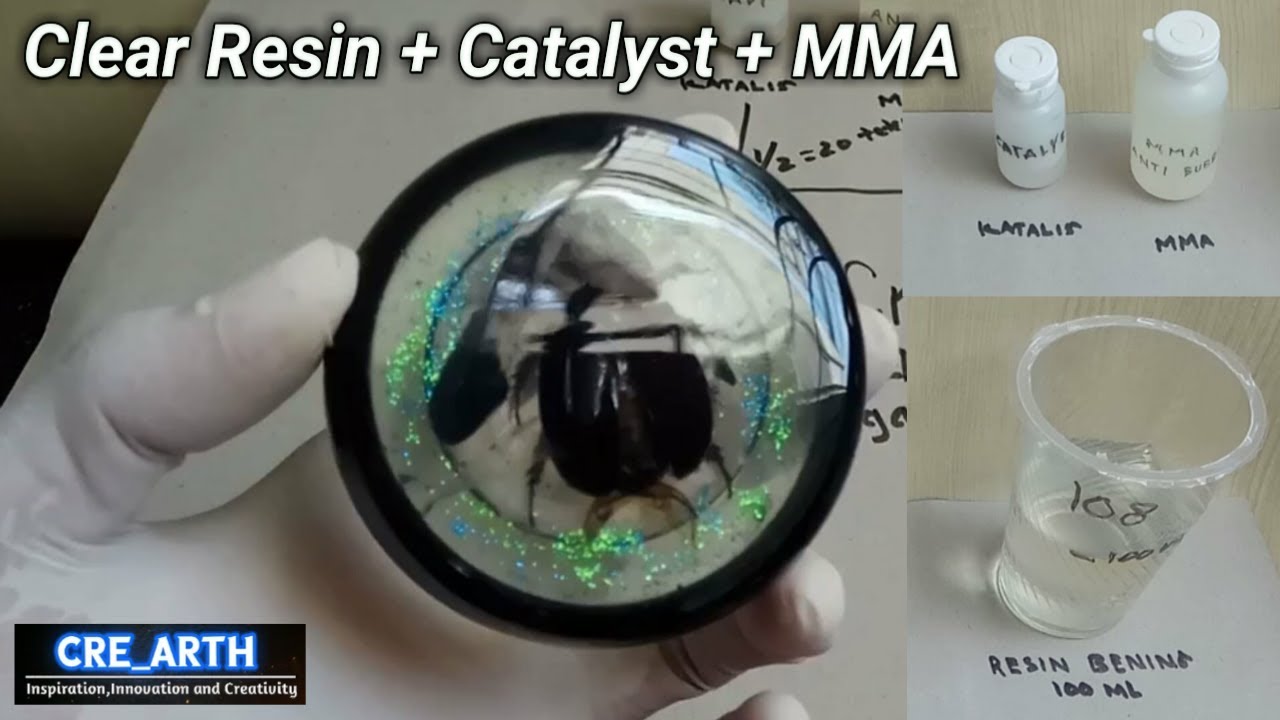 Perbandingan Resin Bening + Katalis + MMA