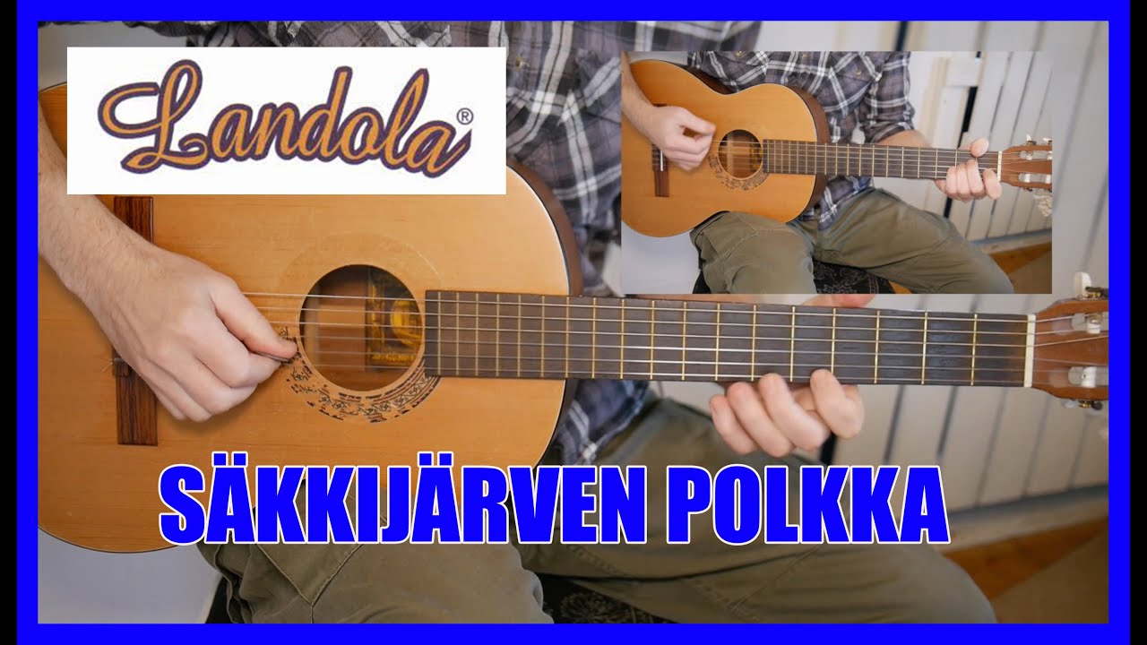 SÄKKIJÄRVEN POLKKA on a LANDOLA GUITAR (TABS available)