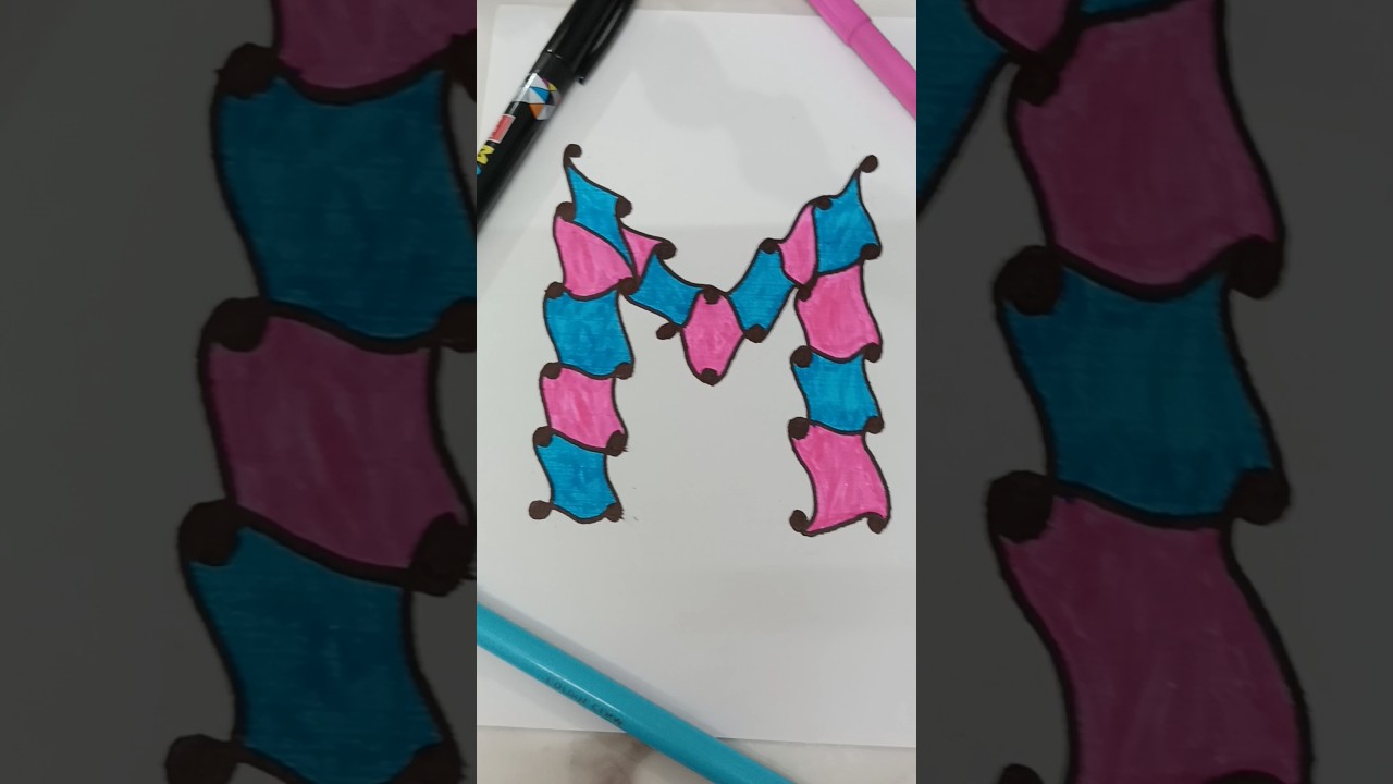 Clown M Drawing 😗🤡 || Easy and simple || 