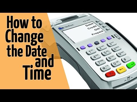 Verifone VX520 Instructions - How To Change the Date and Time